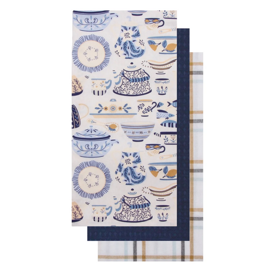 Ceramic Pottery Tea Towel - Set of 3