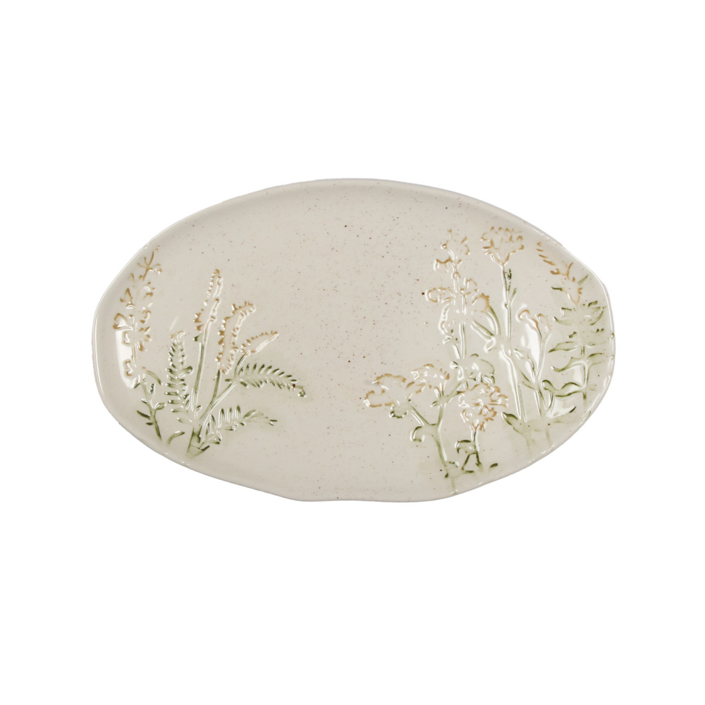 Embossed Floral Platter