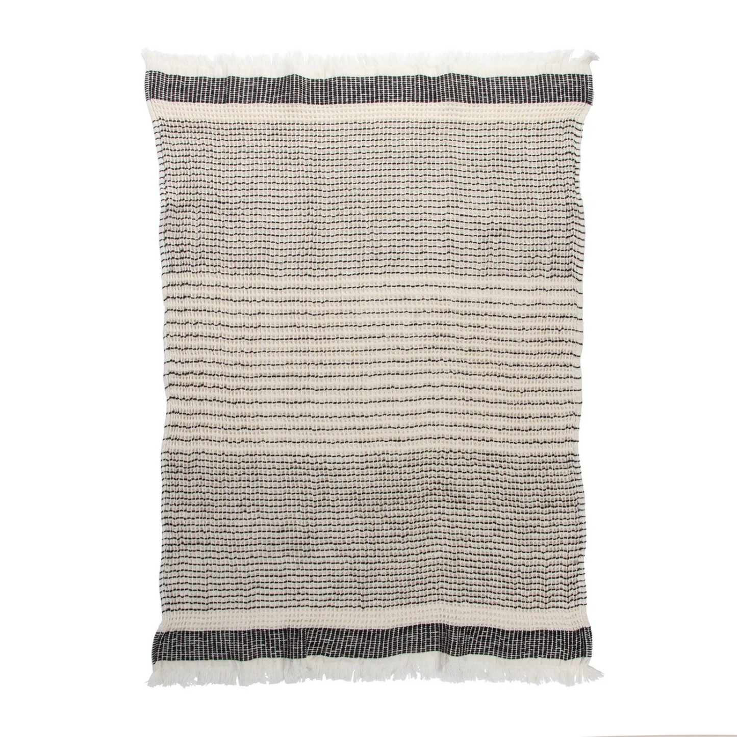 Pin Stripe Fringe Kitchen Towel