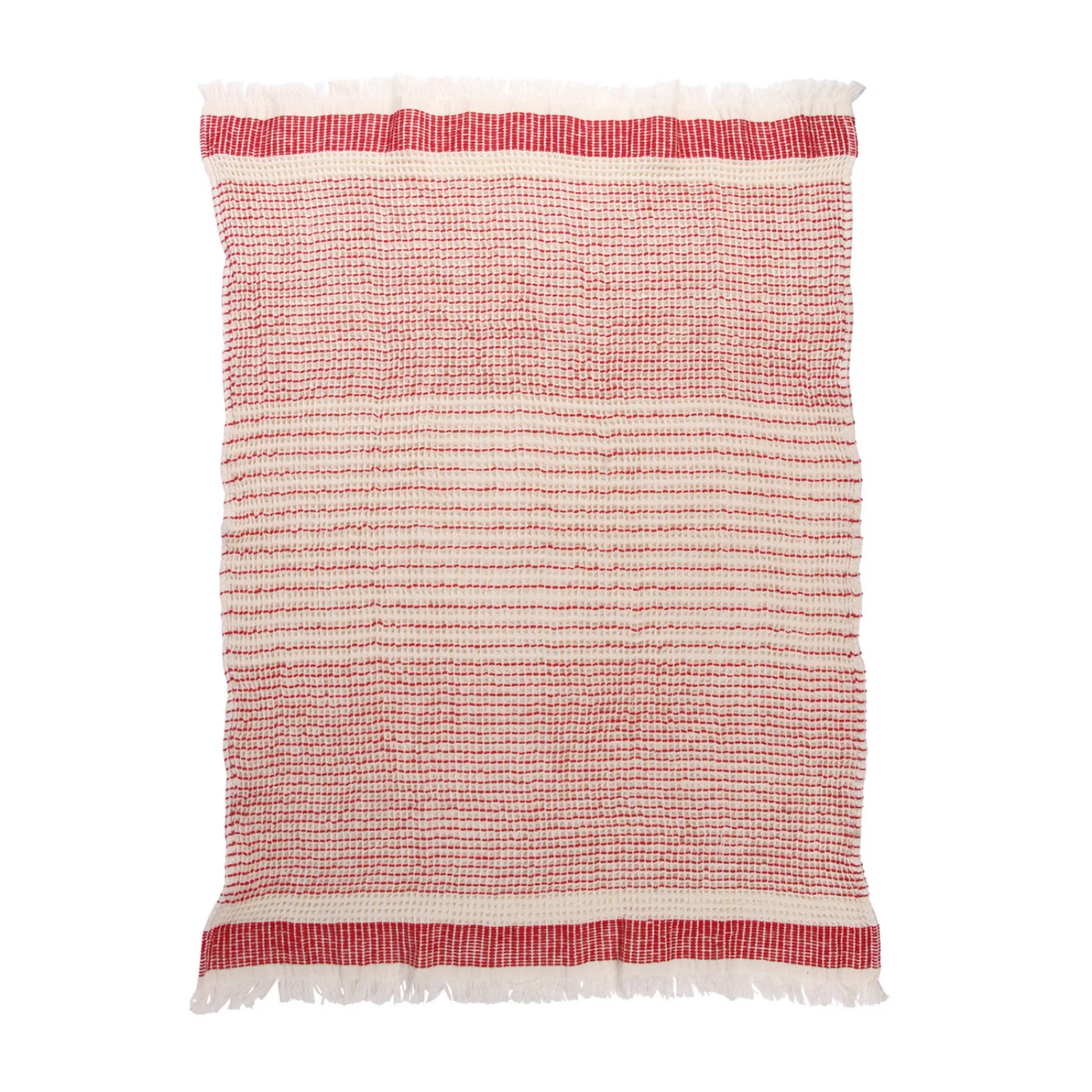 Pin Stripe Fringe Kitchen Towel