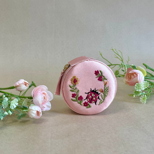 Rose Ladybug Jewellery Box