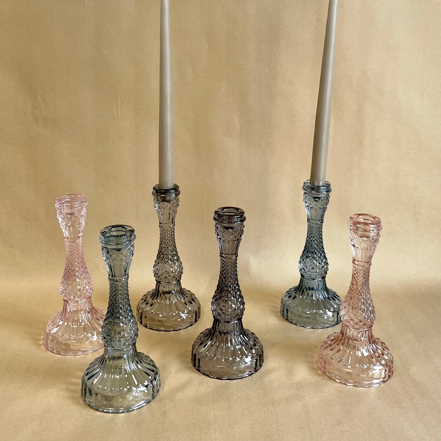 Bella Glass Taper Holder - Large