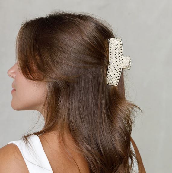 Metal Pearl Claw Clip