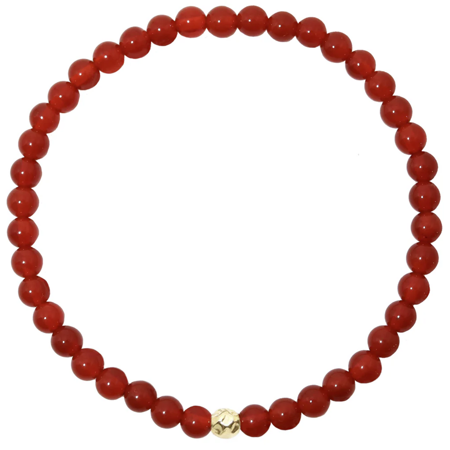 Dainty Passion Bracelet - Carnelian & Gold