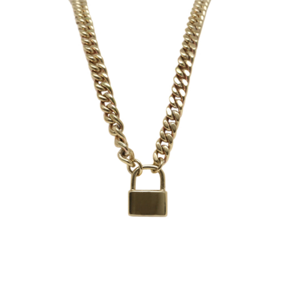 Lock-On Chunky Chain Necklace