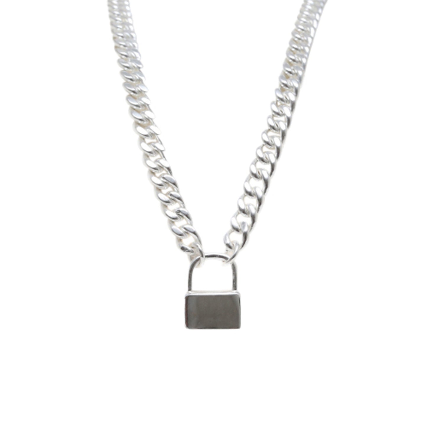 Lock-On Chunky Chain Necklace