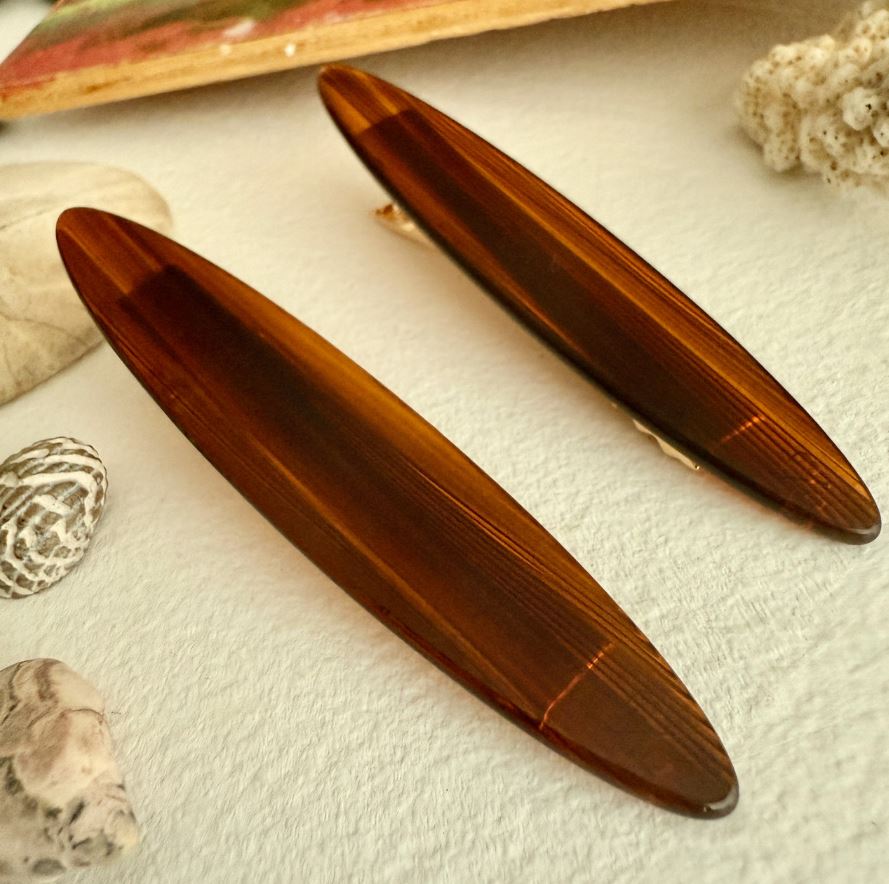 Longboard Duckbill Hairclips - Set of 2