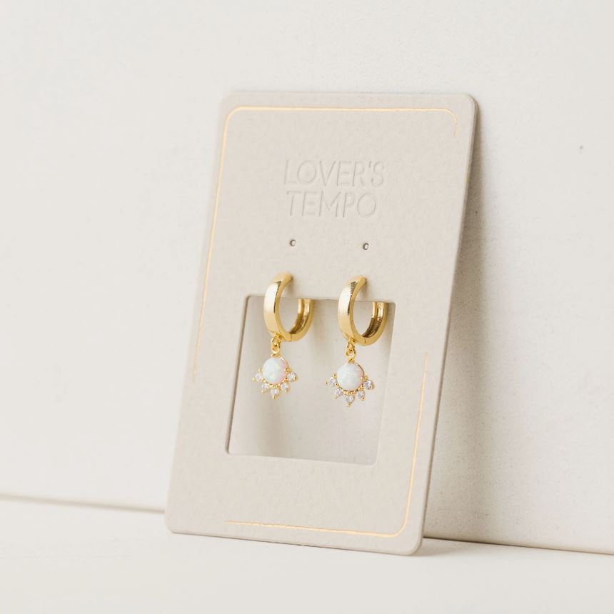 Lover's Tempo Juno Huggie Drop Hoop Earrings