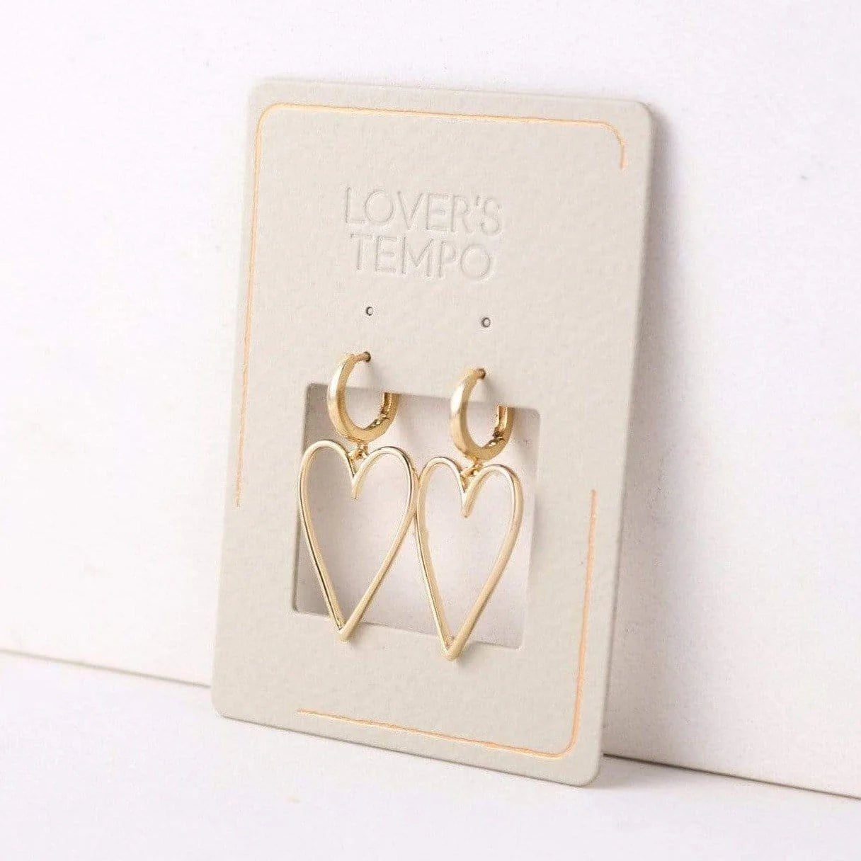 Lover's Tempo Lovestruck Heart Hoop Earrings