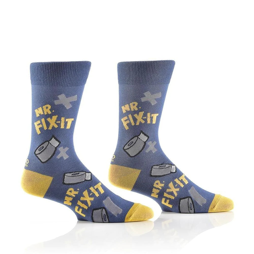 Men's Crew Socks - Mr. Not-So Fix It