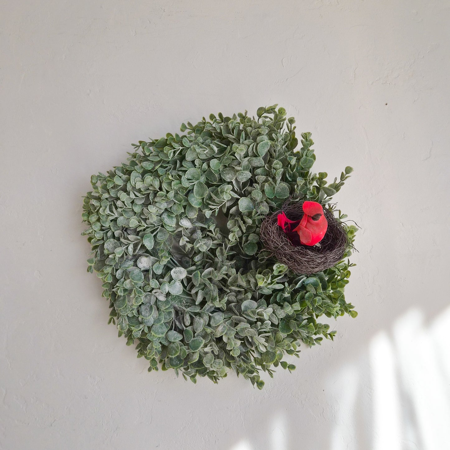 13"Mini Wreath- Cozy Cardinal
