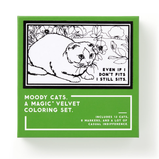 Moody Cats: A Magic Velvet Colouring Set