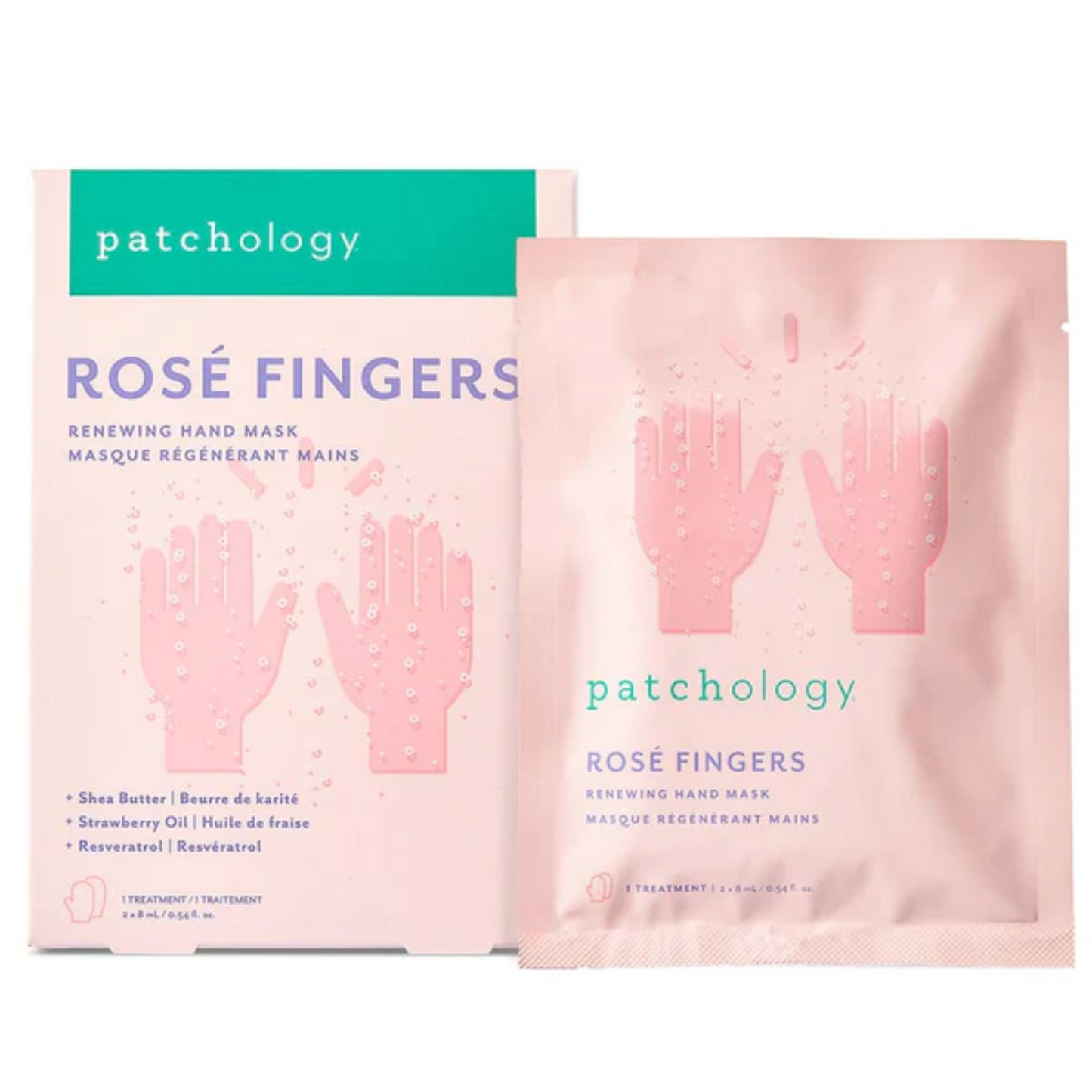 Patchology Rosé Hand Mask