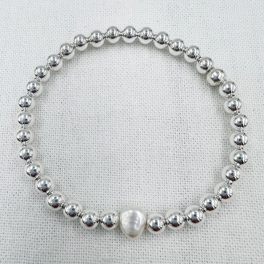 Pearl Charm Bracelet