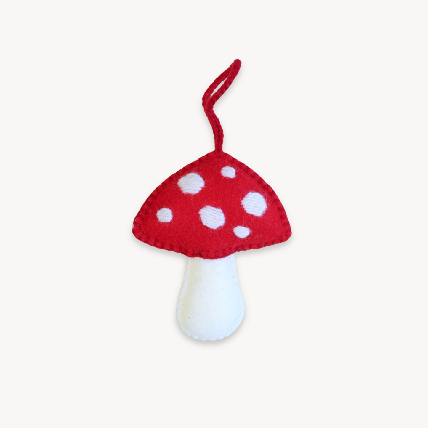 Hand-Embroidered Felt Ornaments