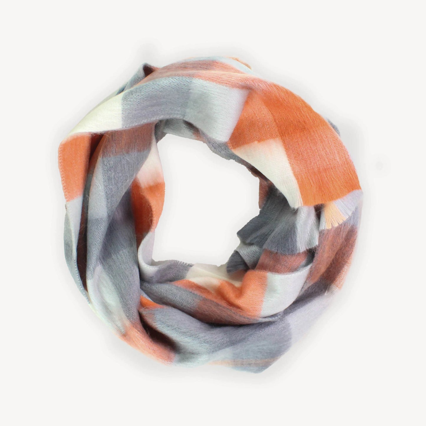 Check Seamless Alpaca Scarves