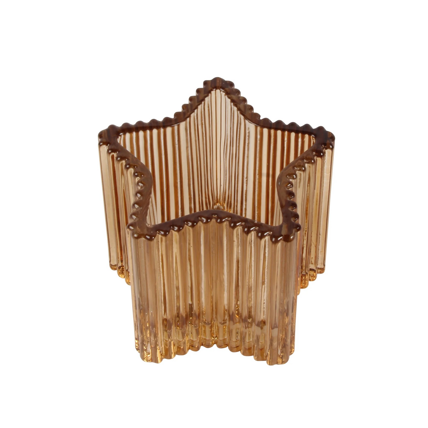 Glass Star Shaped Candle Holders