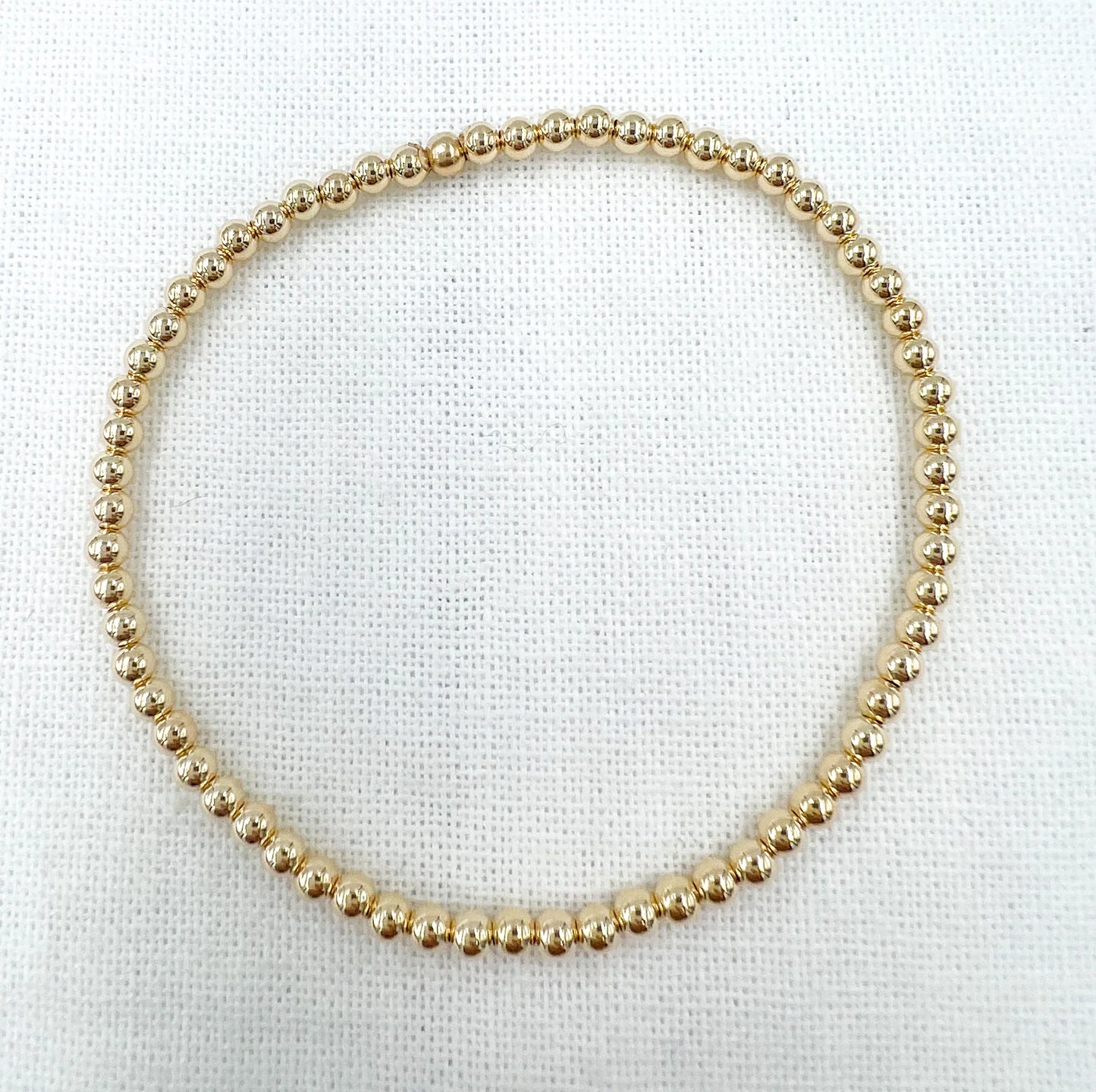 Gold Leave On Bracelet - 3mm