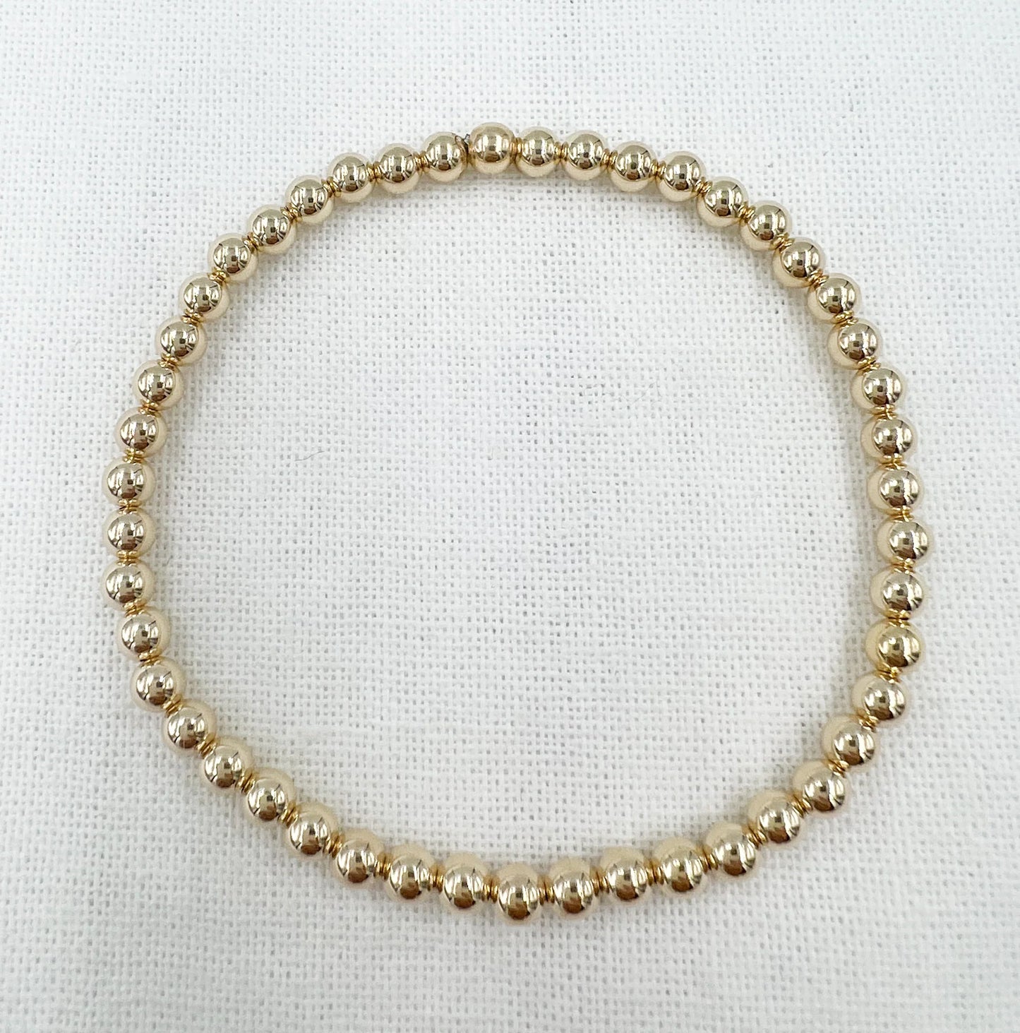 Gold Leave On Bracelet - 4mm