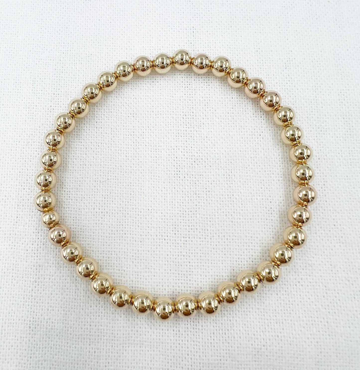Gold Leave On Bracelet - 5mm