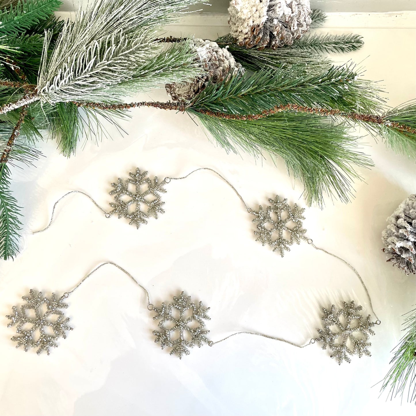 Beaded Snowflake Garlands
