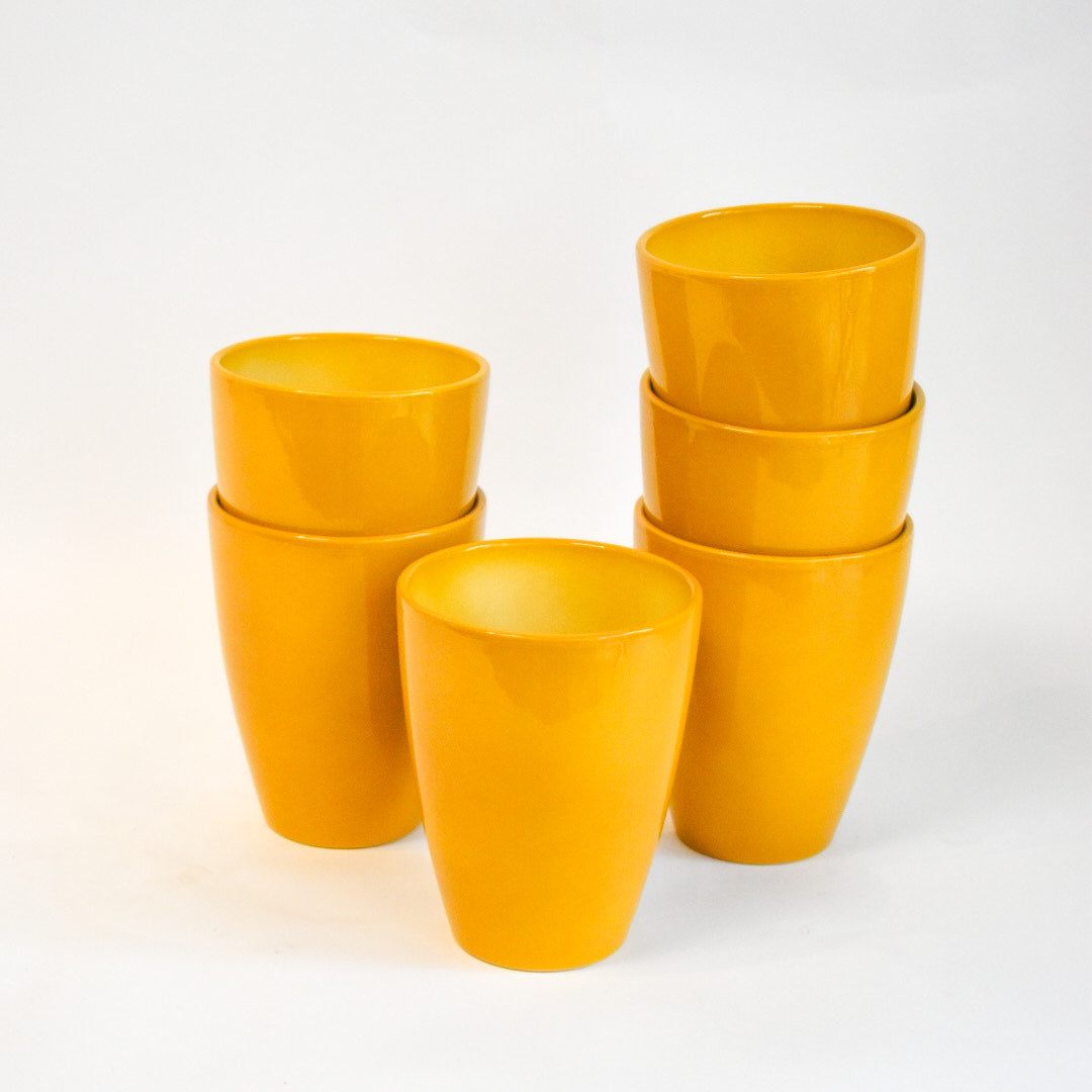 5" Tall Yellow Pot