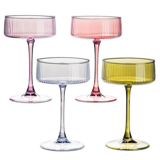 Tight Optic Cocktail Coupe - Set of 4