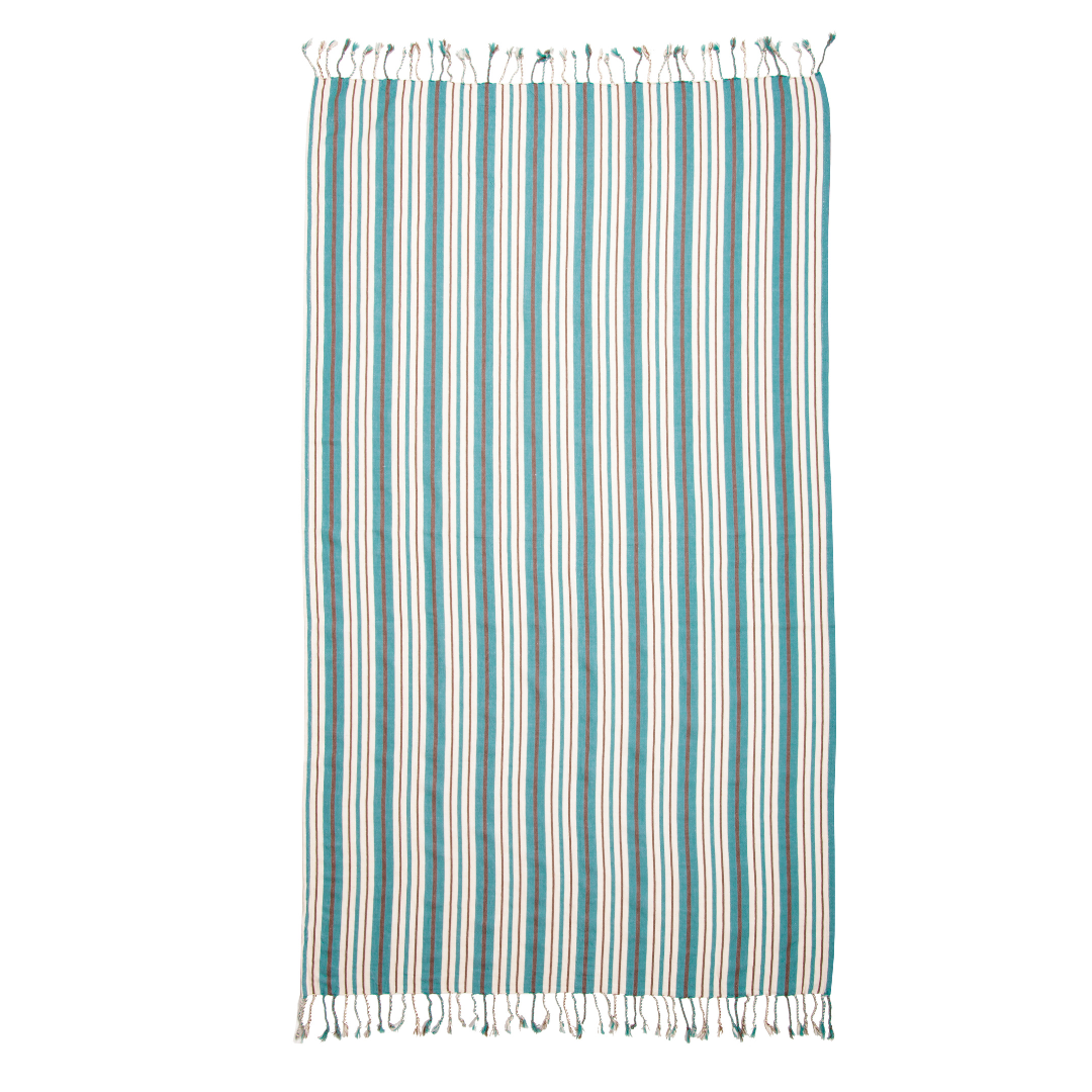 The Mistral Stripe Tassel Turkish Towel
