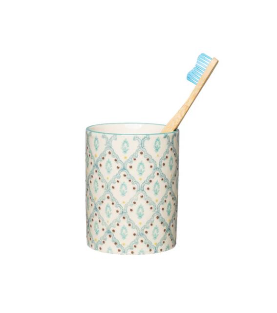 Hand-stamped Toothbrush Holders