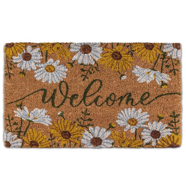 Daisies Welcome Doormat