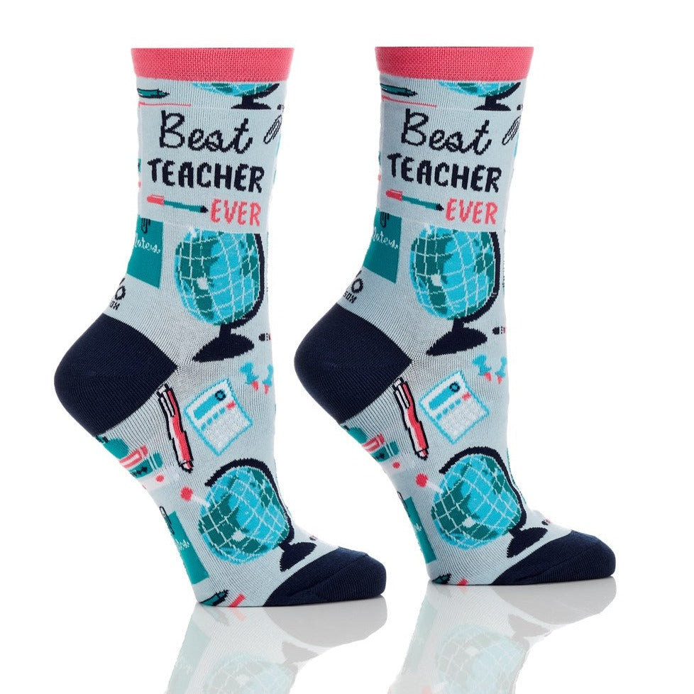 Women's Crew Socks - Best Teacher