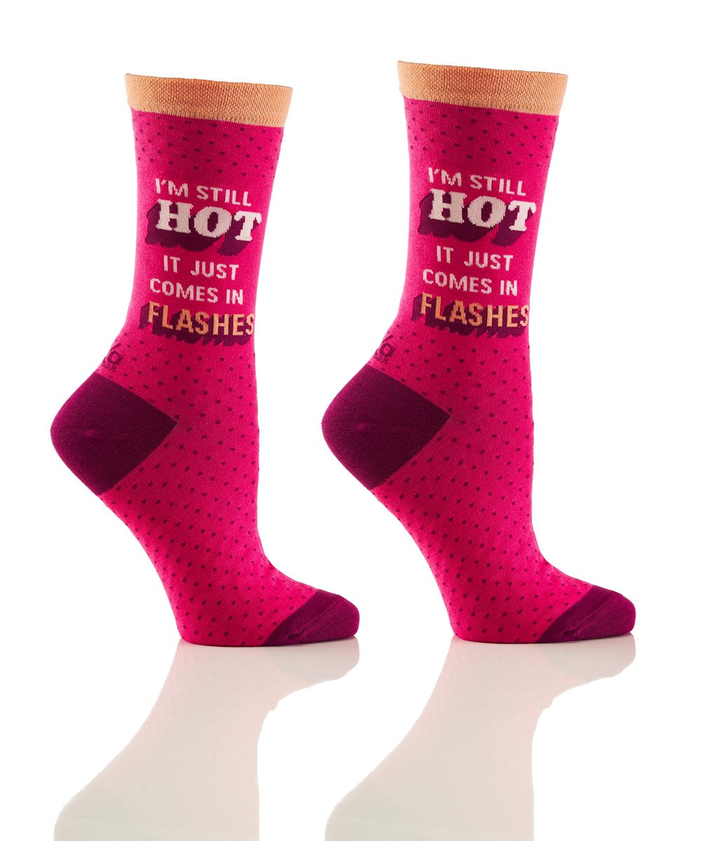 Women's Crew Socks - Hot Flashes