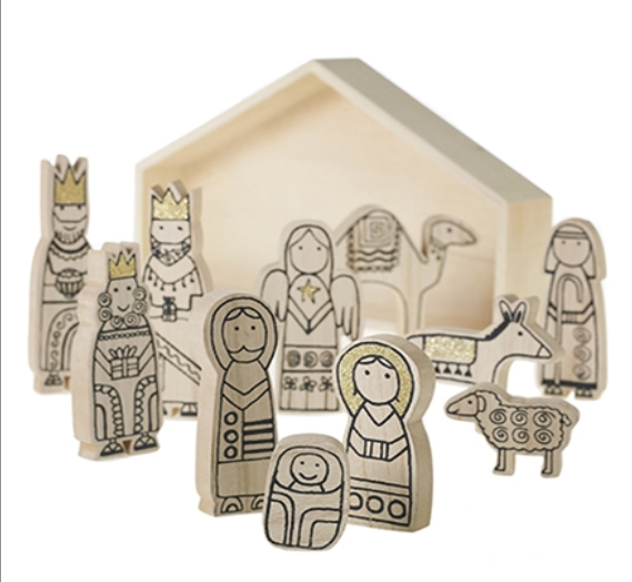 Wooden Nativity Set