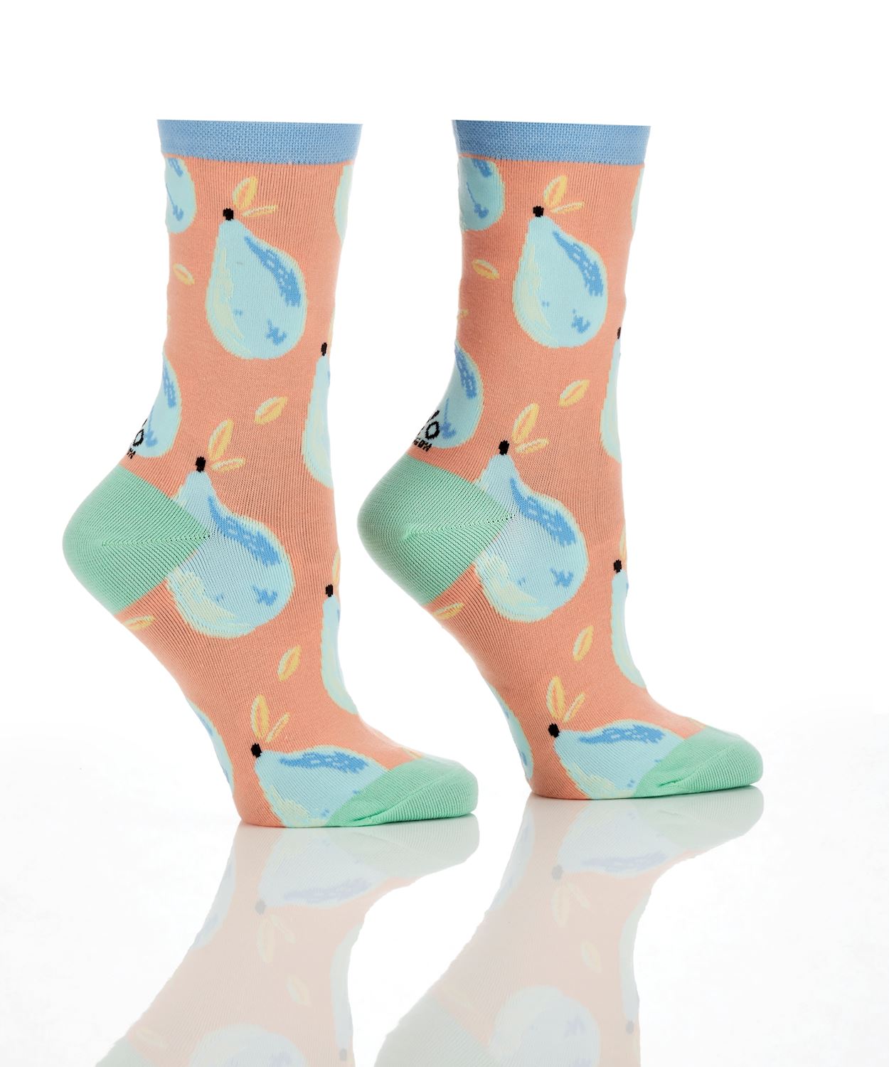 Women's Crew Socks - Pears