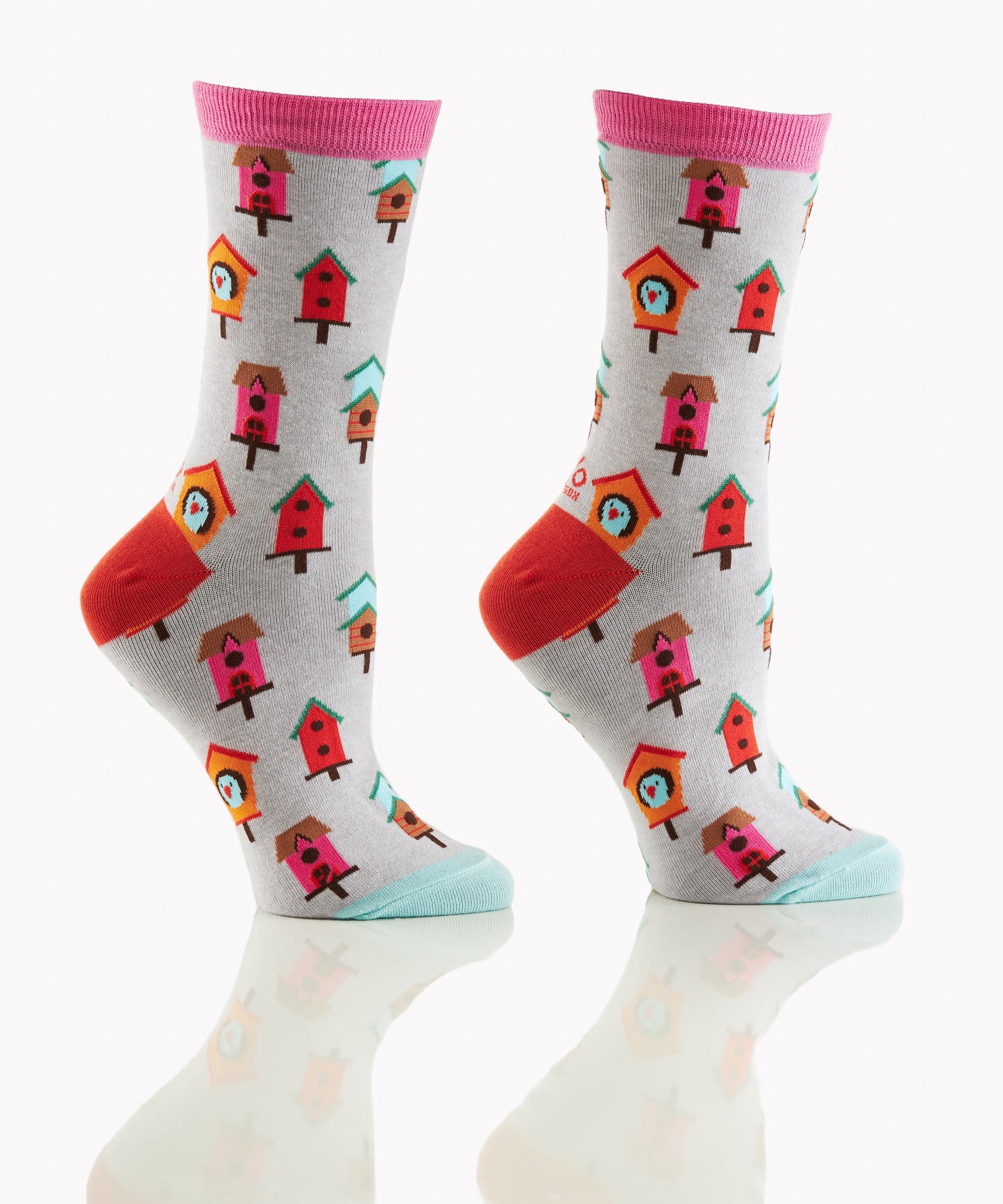 Women's Crew Socks - Birdhouse