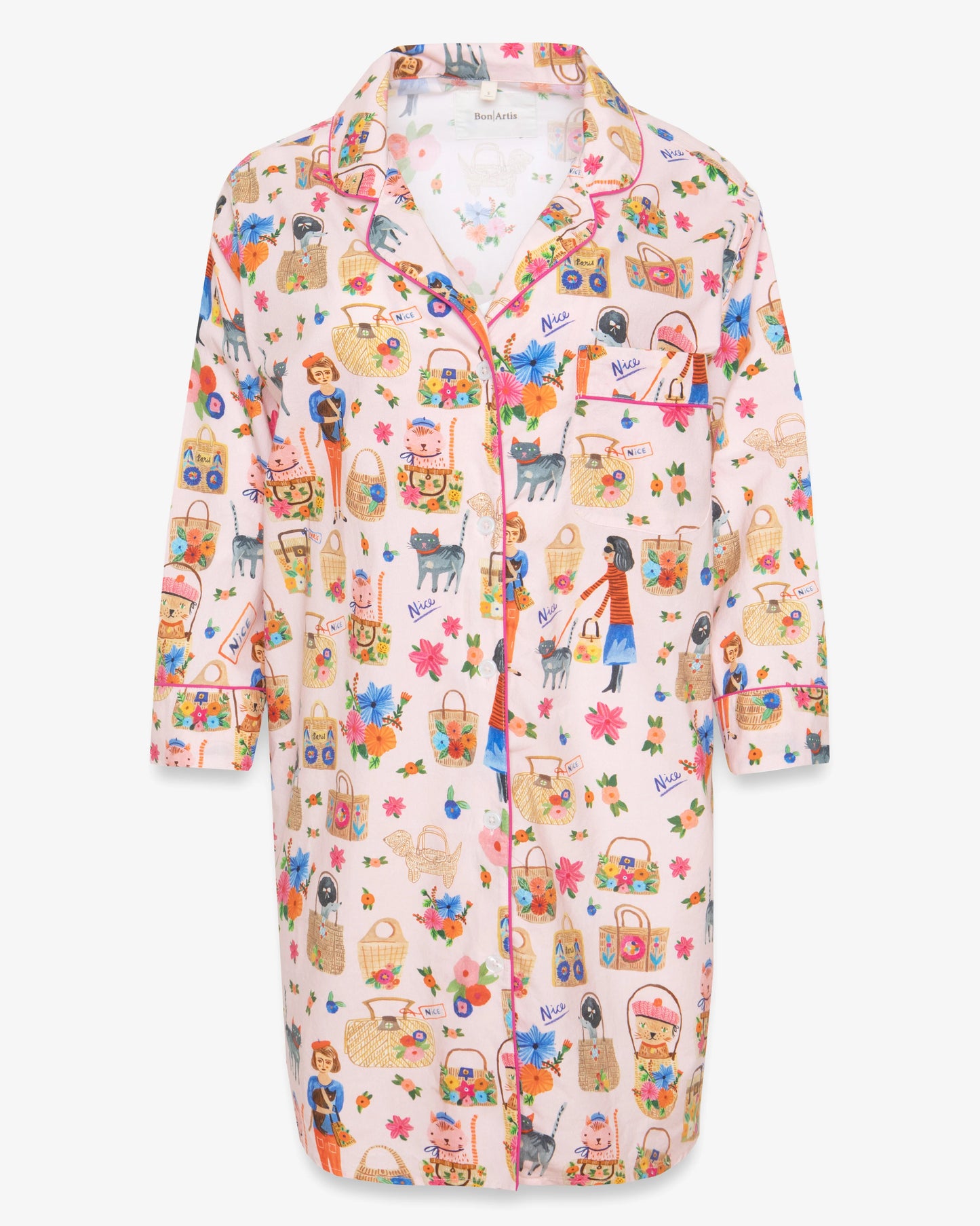 Bon Artis Cotton Sleeping Shirts