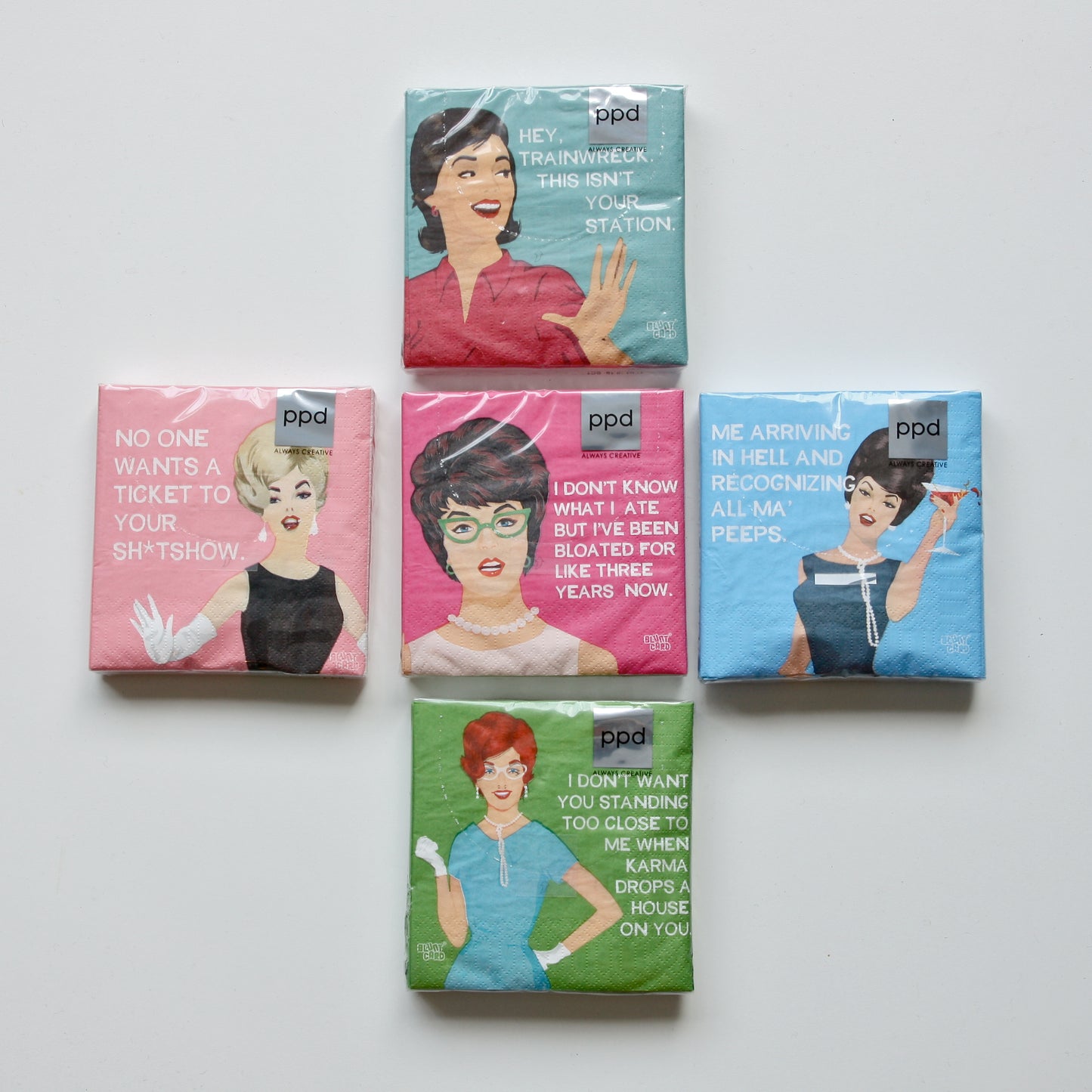 Blunt Card Funny Cocktail Napkins
