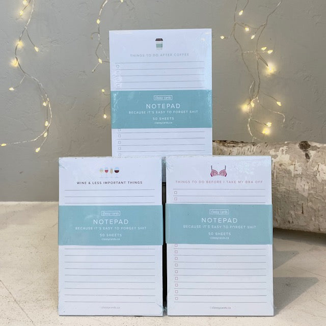 Classy Cards Funny Notepads