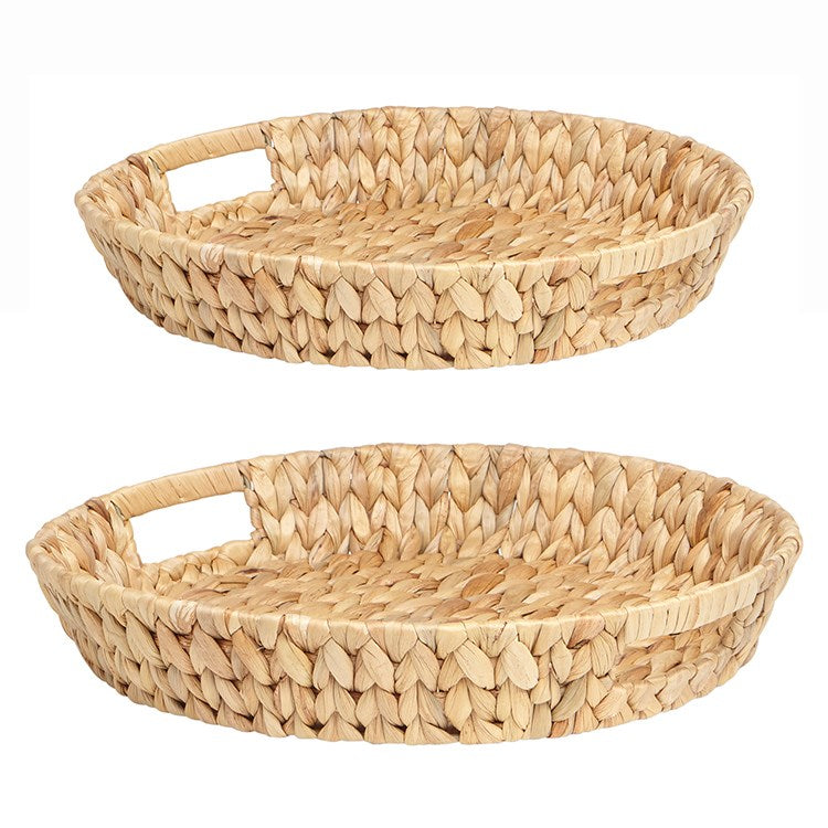 Set of Woven Serving Trays