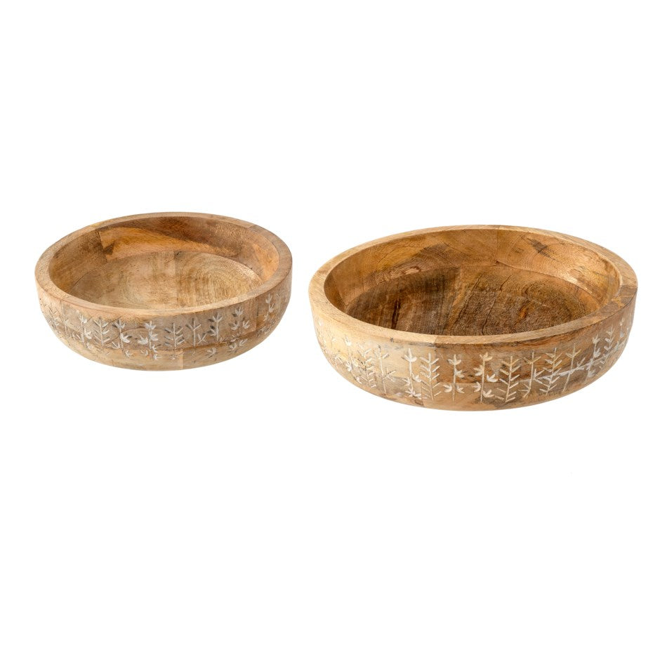 Wooden Wildflower Bowls