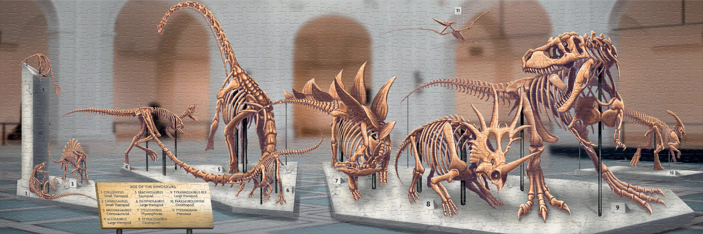 Age of the Dinosaurs Double Sided Jigsaw Puzzle