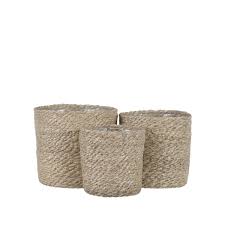 Round Baskets - Cream