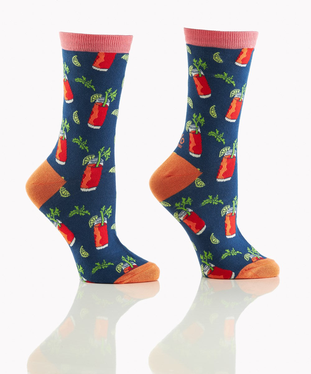 Women's Crew Socks - Bloody Mary