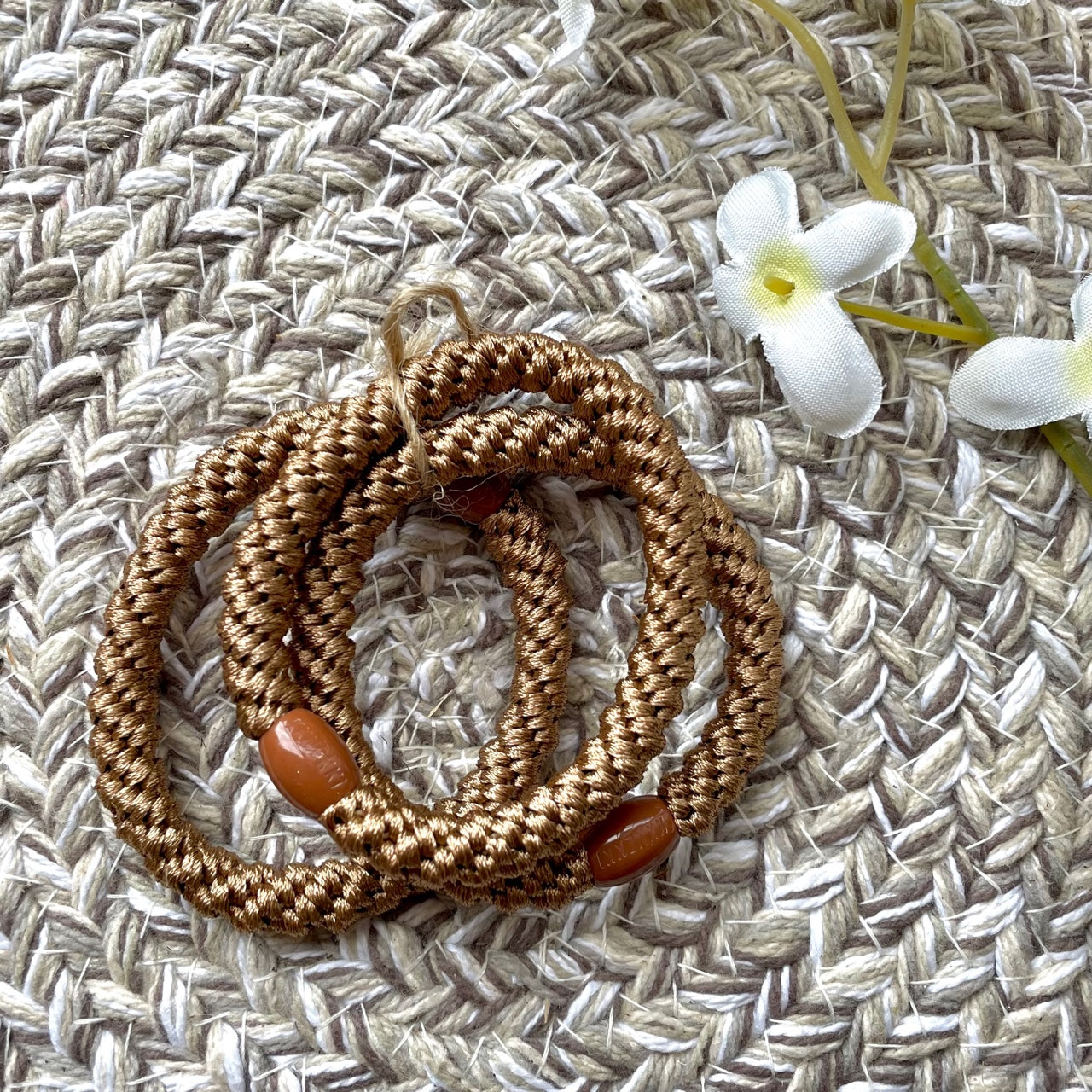 Braided Hair Elastic Set of 3 - Monotone
