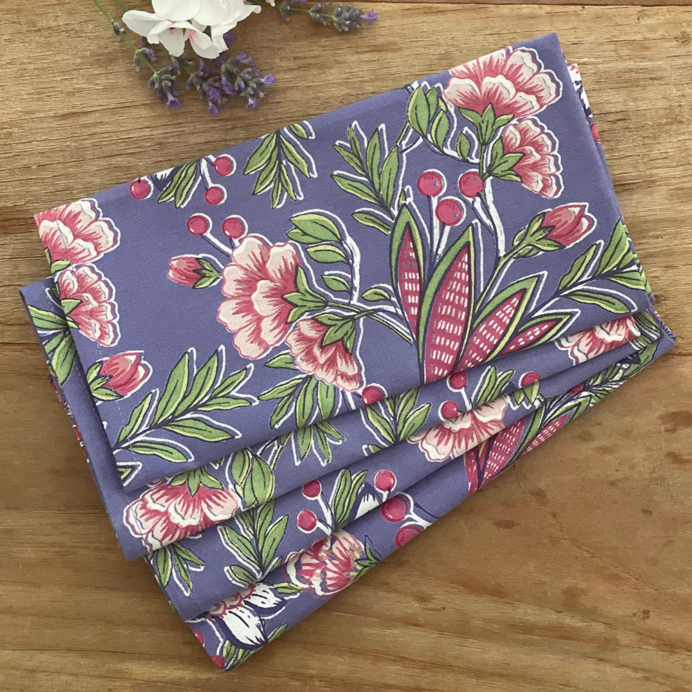 Printed Cotton Woven Napkins Set/4