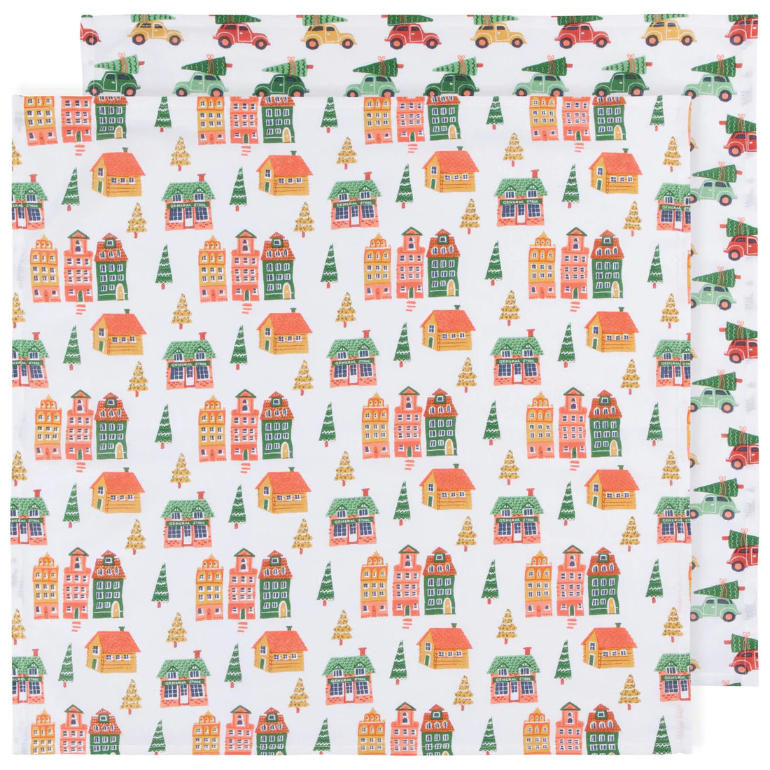 Holiday Flour Sack Tea Towels Set/2