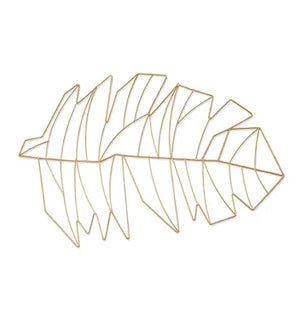 Frosted Metal Palm Placemat