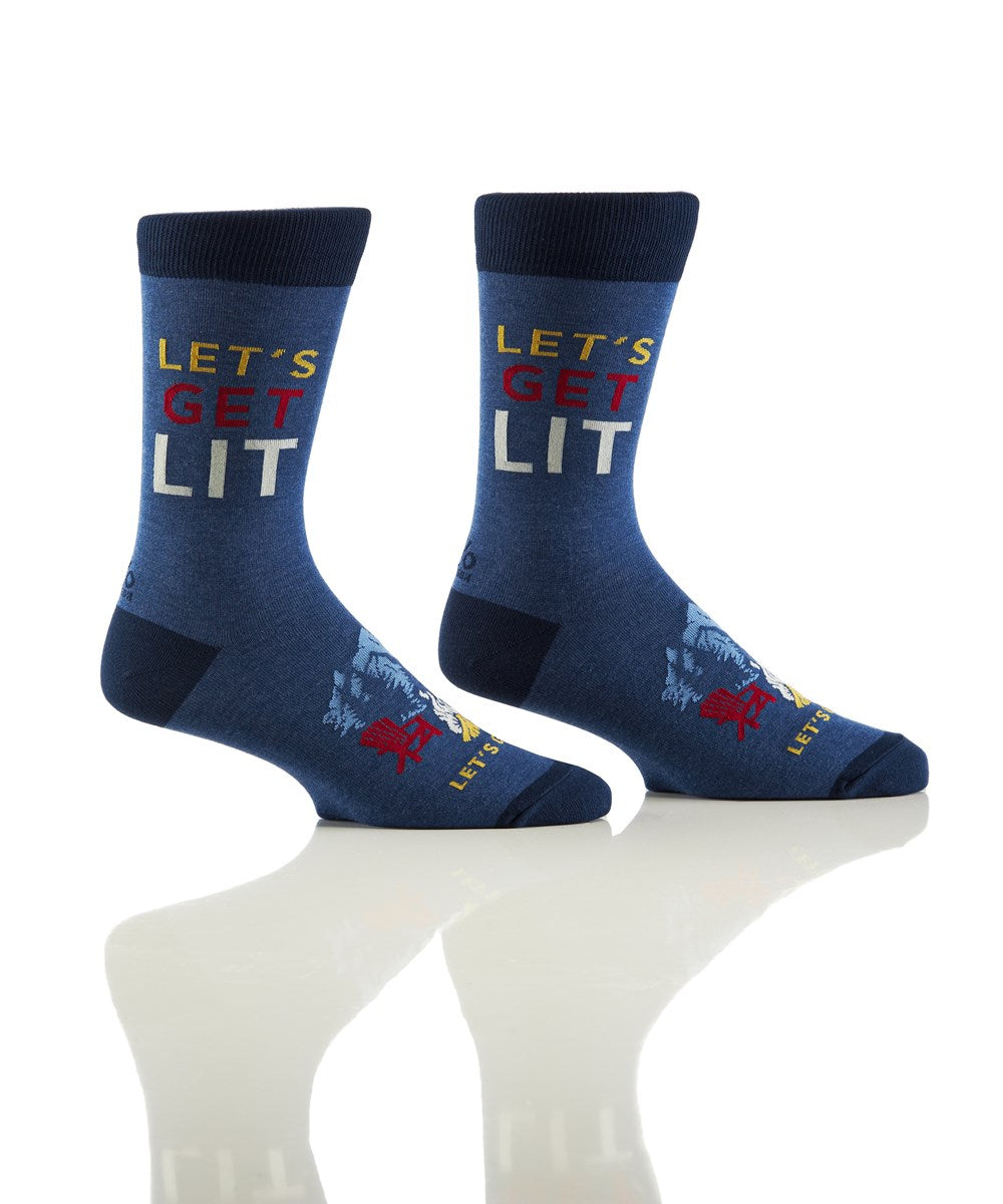 Men's Crew Socks - Let's Get Lit