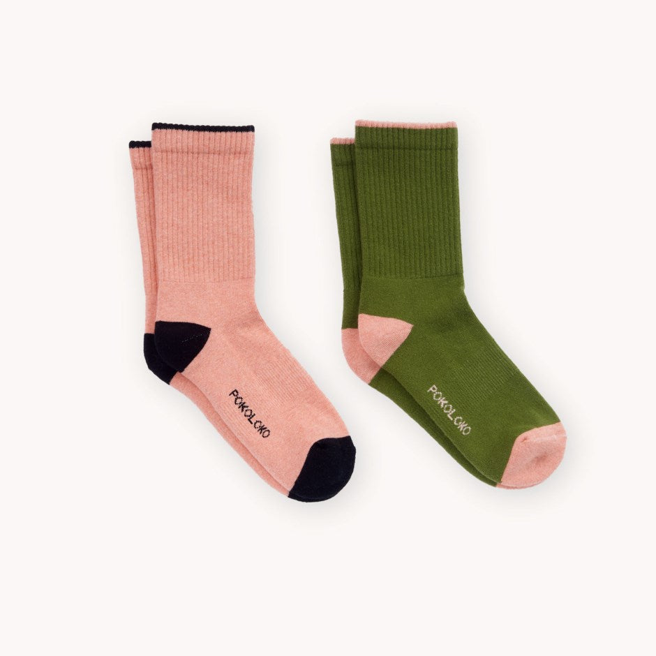Pima Cotton Socks - Heel Toe 2 Pack