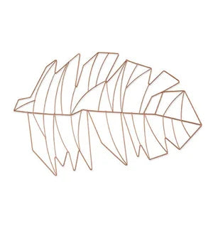 Frosted Metal Palm Placemat